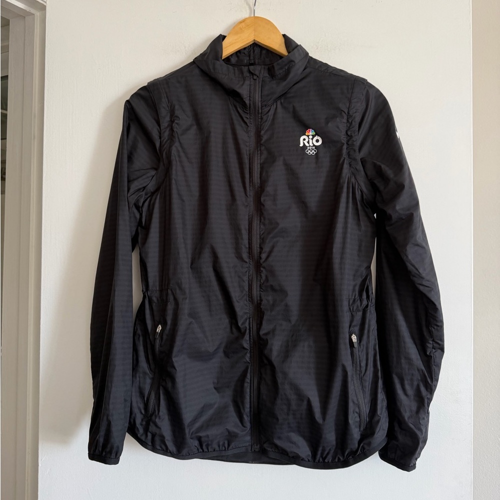 Nike Golf Black 2016 Rio Olympics 2 in One Rain Jacket and Zip Vest size M EUC